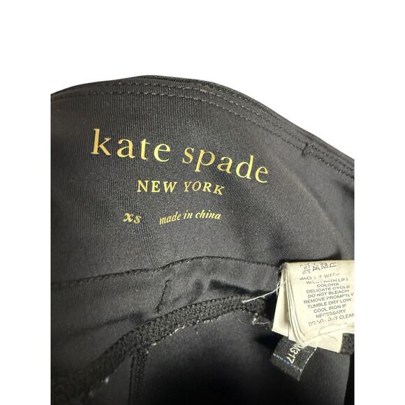 Kate Spade New York Black Flare Leg Drawstring High Waist Active Yoga Pants XS - Picture 7 of 8